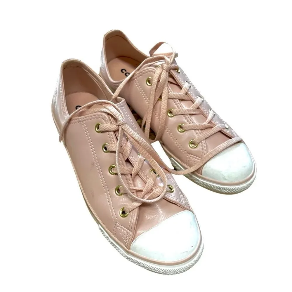 Converse All-Star Sneakers Blush Pink leather size 8